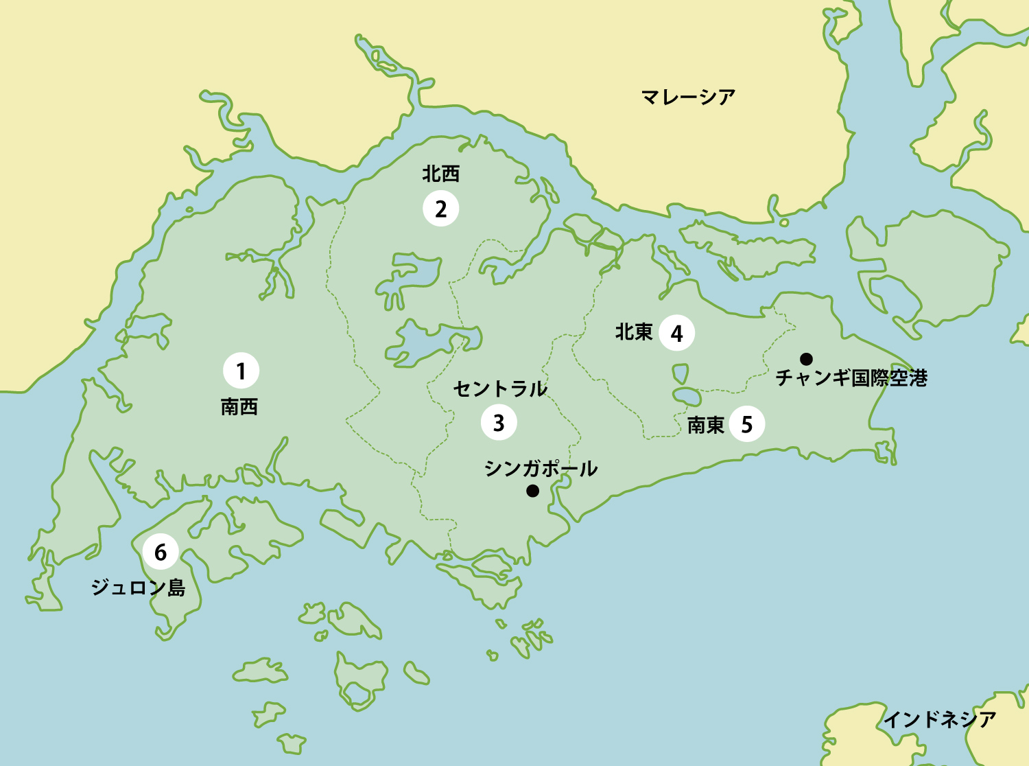 シンガポールの工業団地リスト