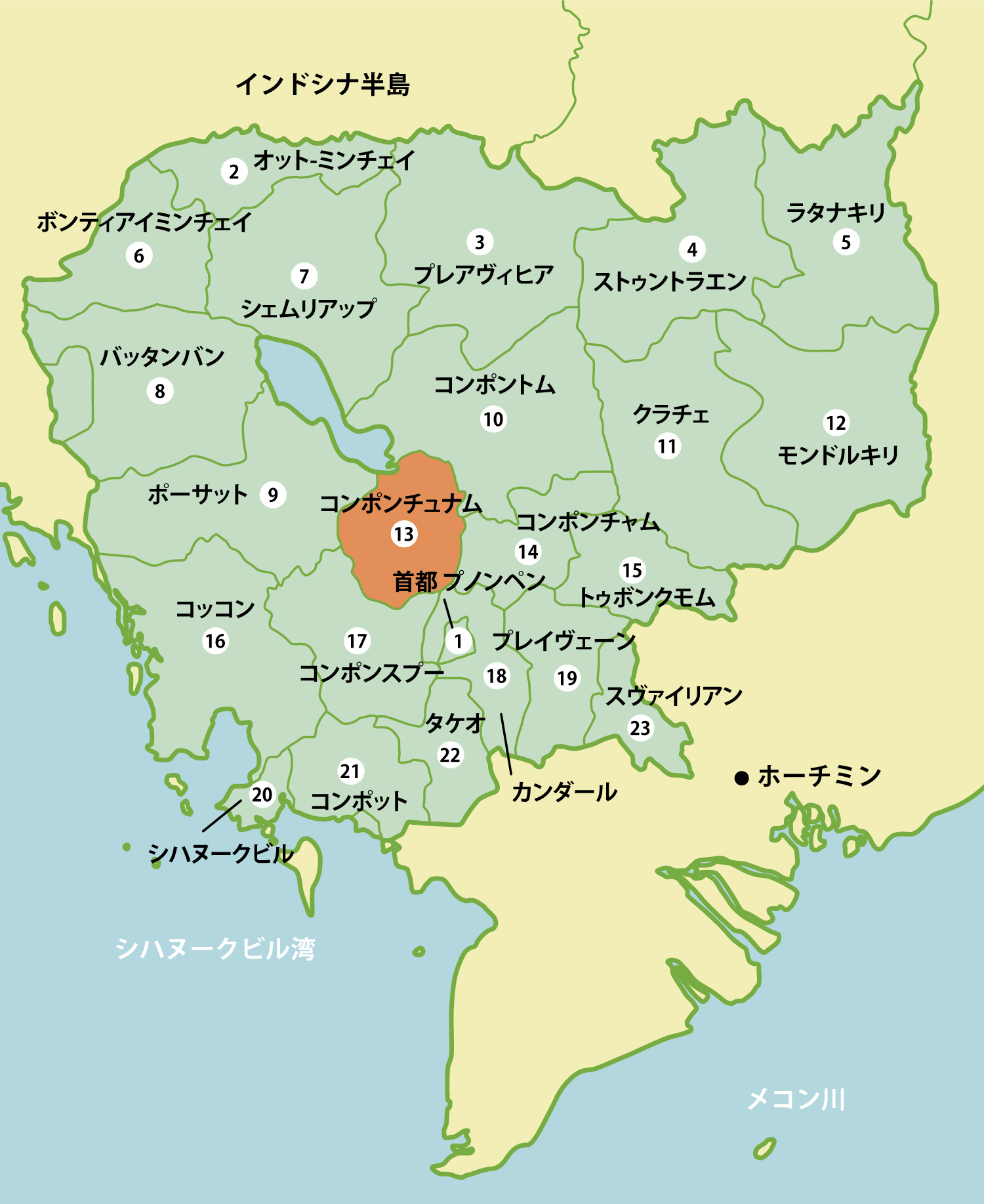 カンボジアの工業団地リスト