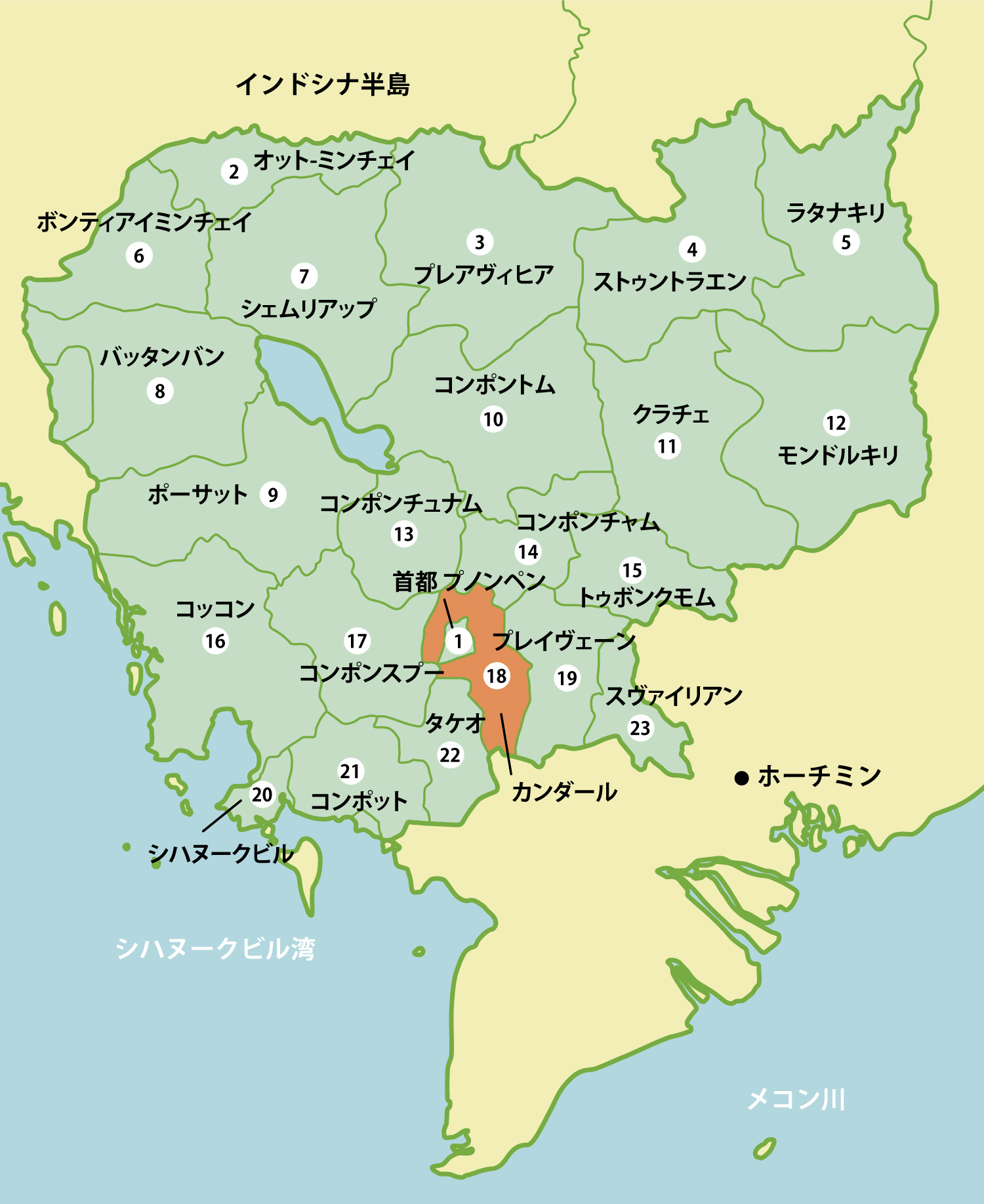 カンボジアの工業団地リスト