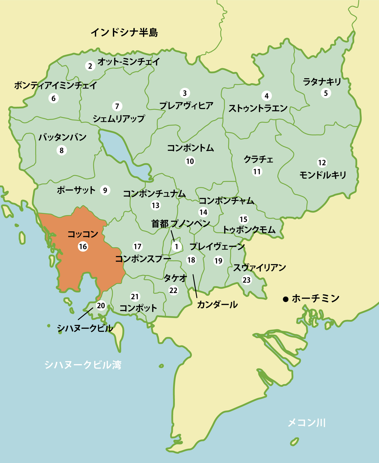 カンボジアの工業団地リスト