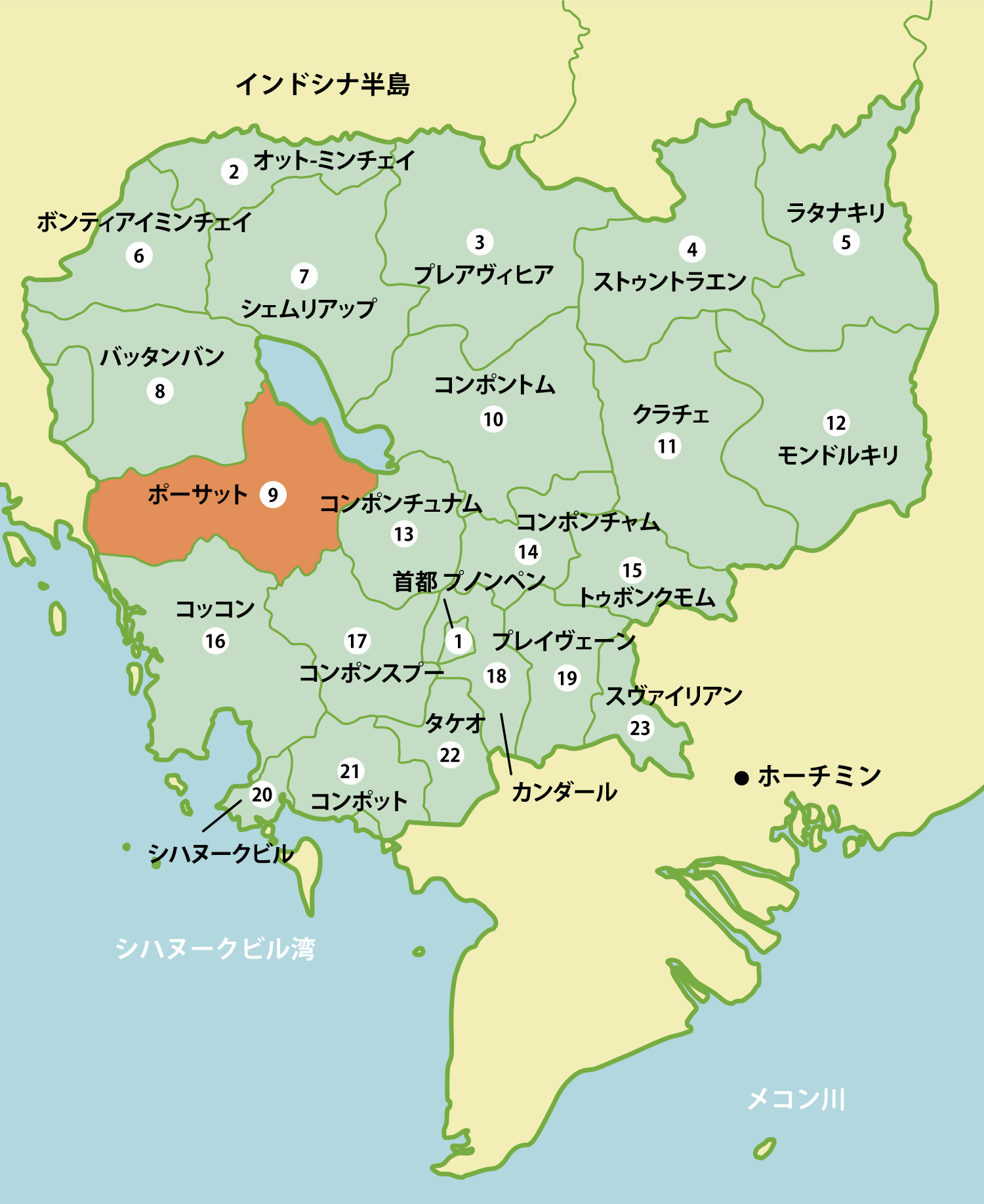 カンボジアの工業団地リスト