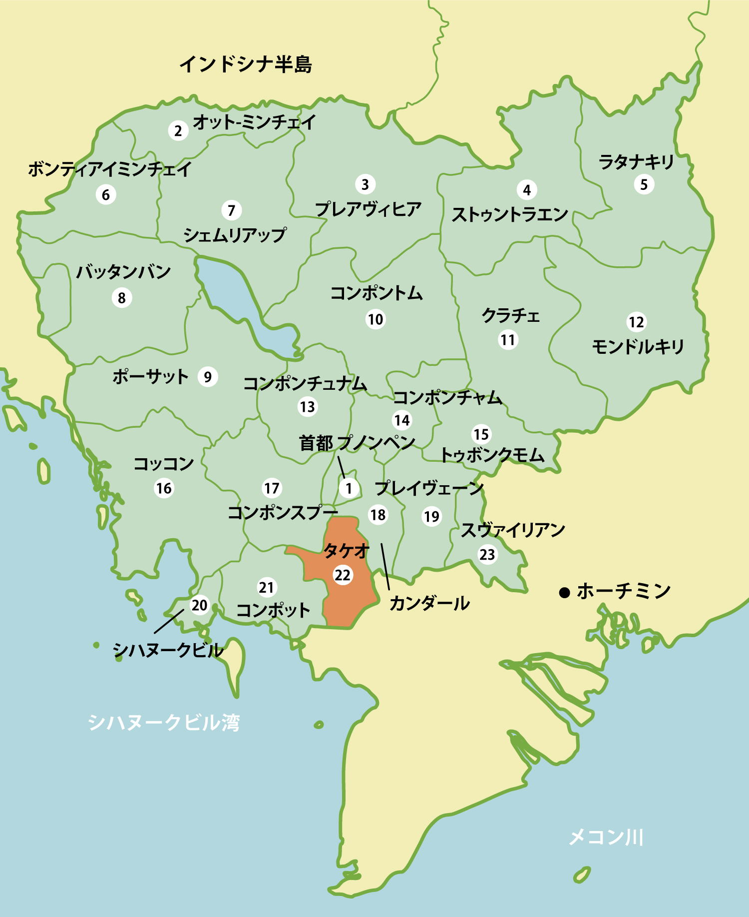 カンボジアの工業団地リスト