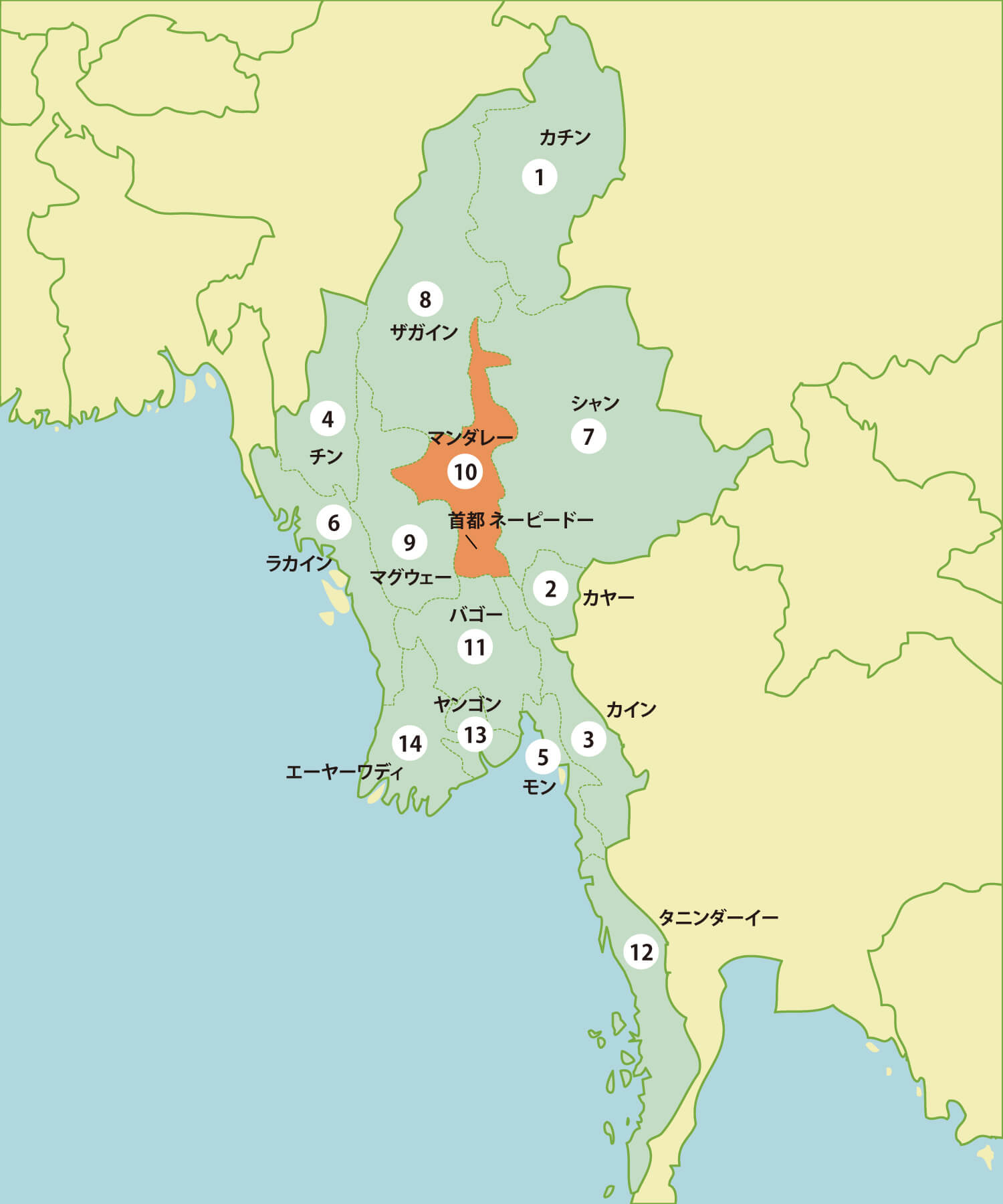 ミャンマーの工業団地リスト