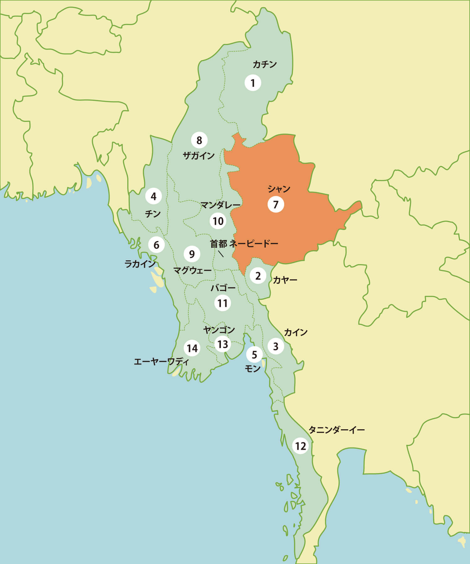 ミャンマーの工業団地リスト