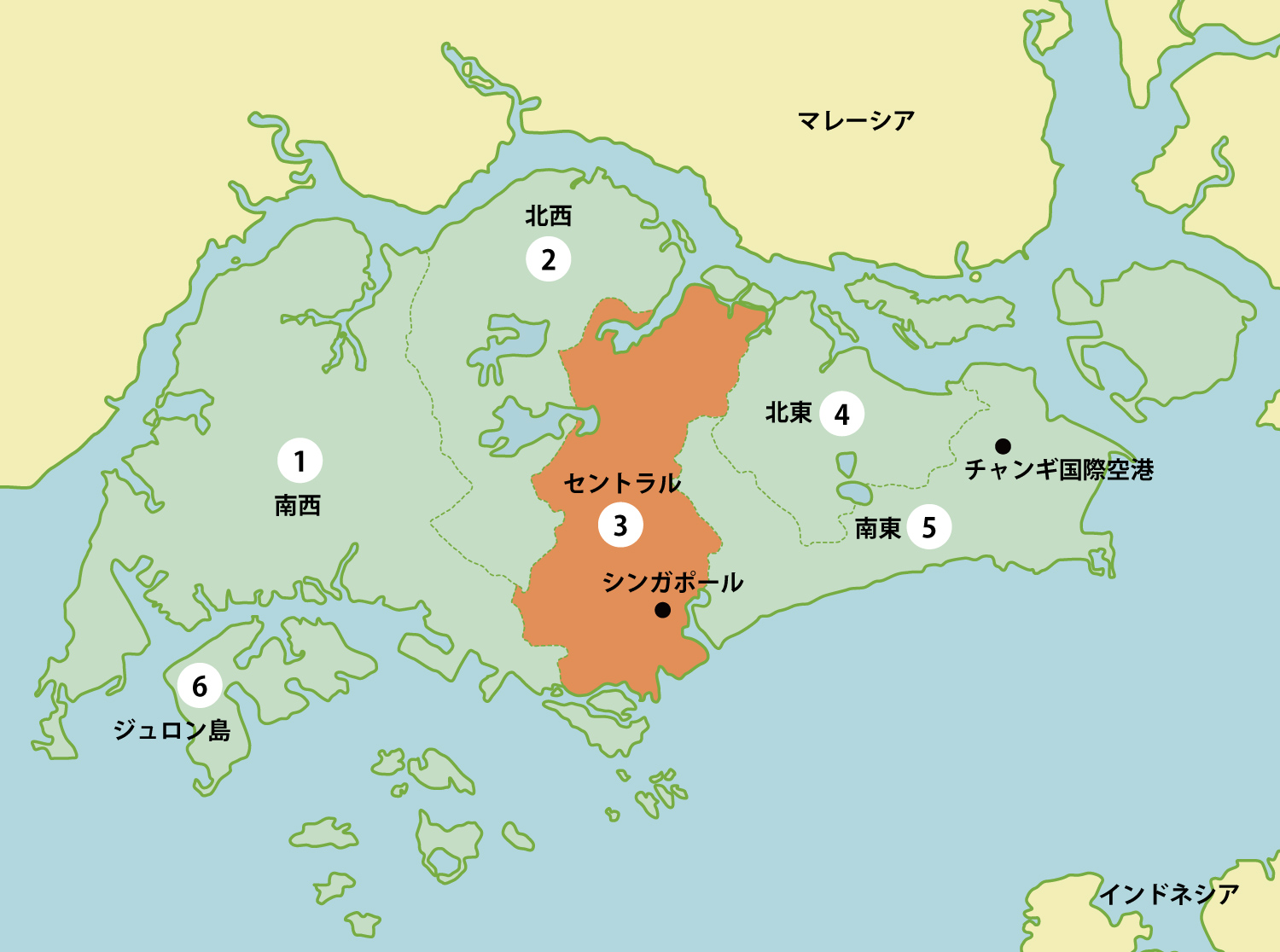 シンガポールの工業団地リスト