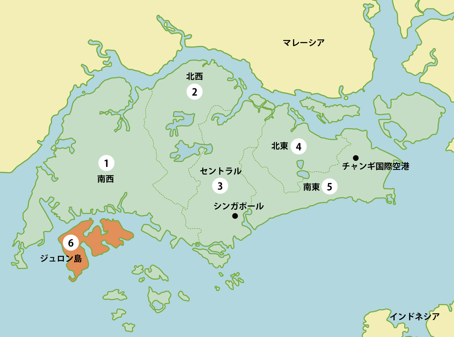 シンガポールの工業団地リスト