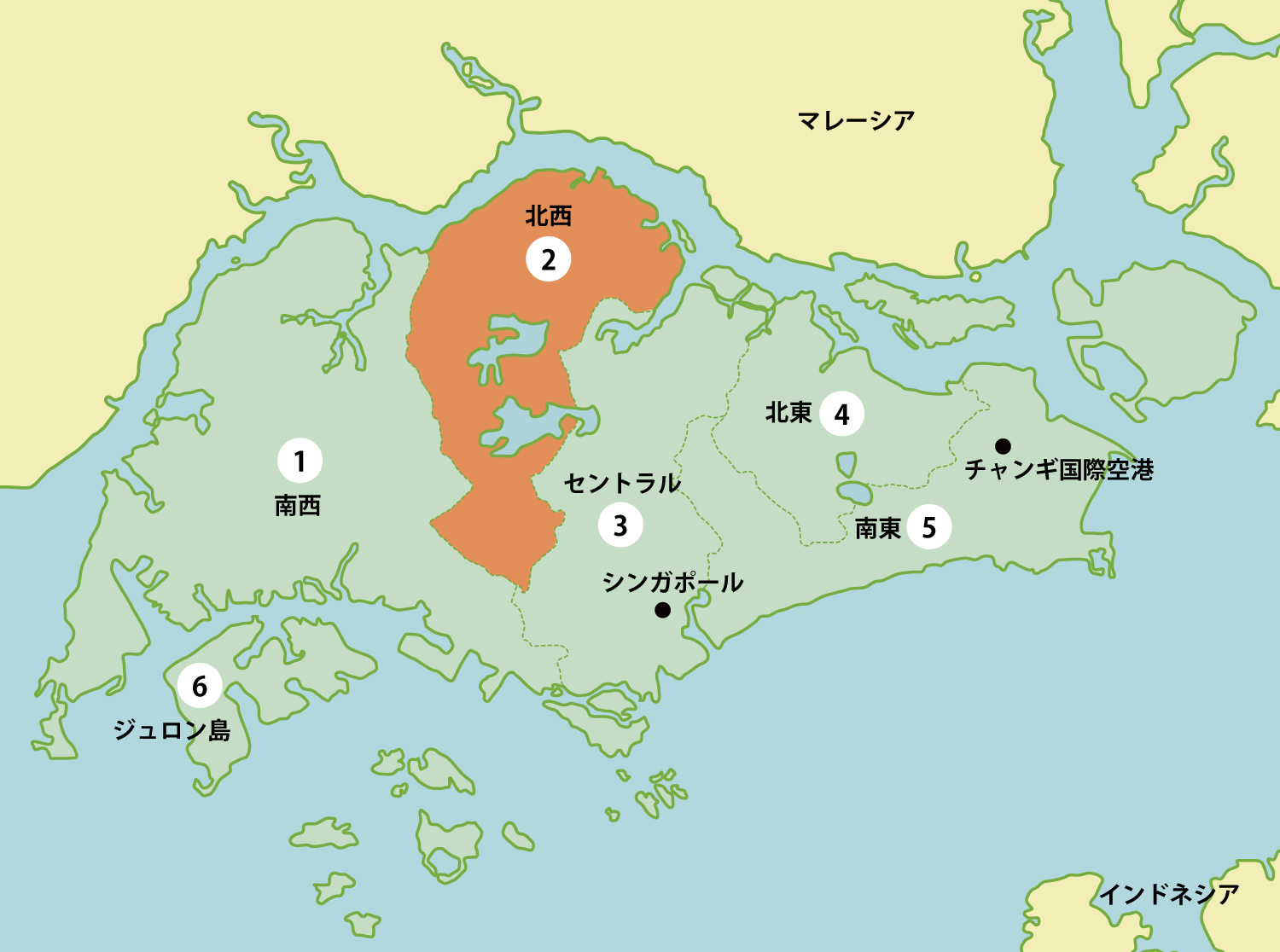 シンガポールの工業団地リスト