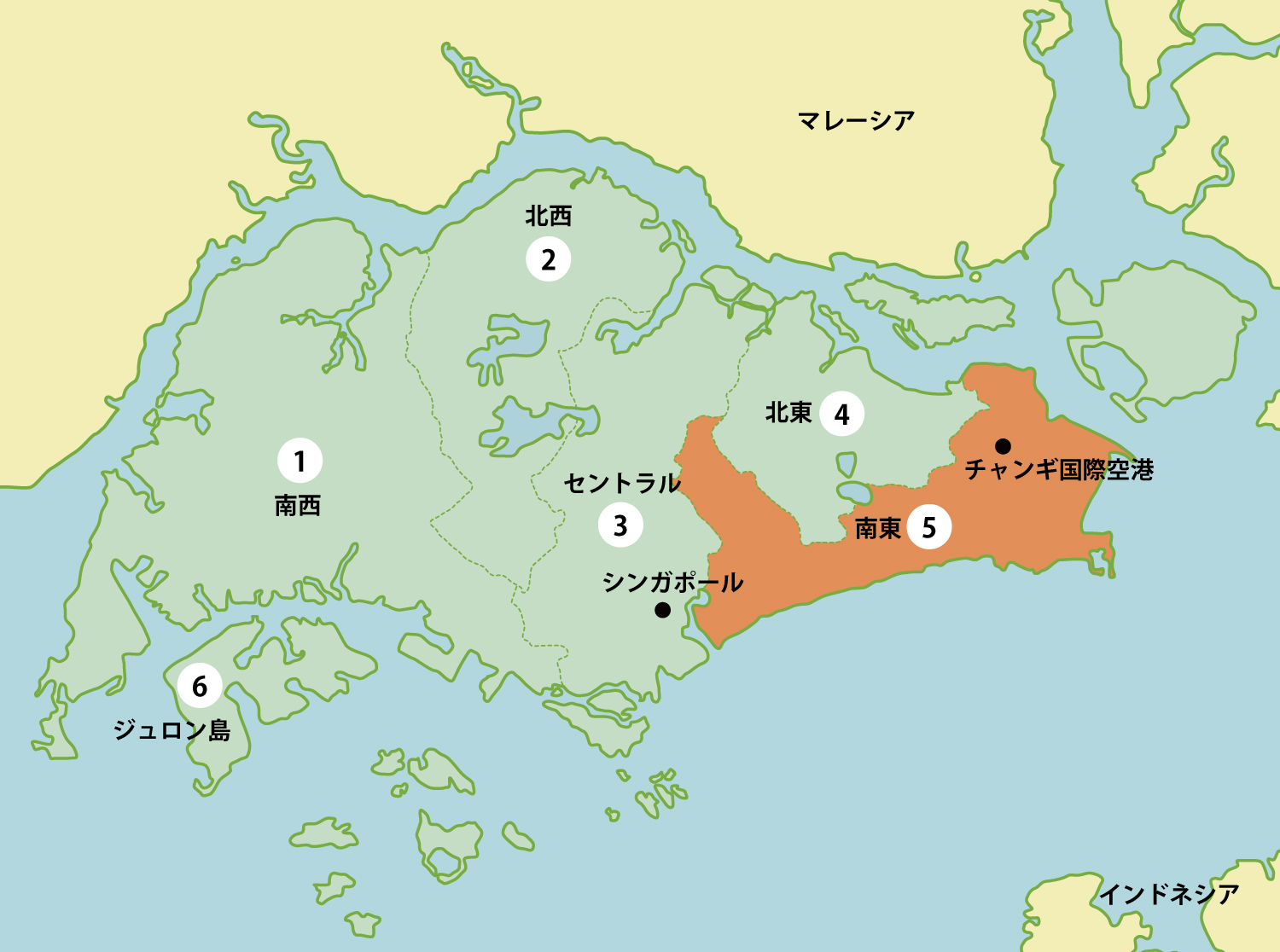 シンガポールの工業団地リスト