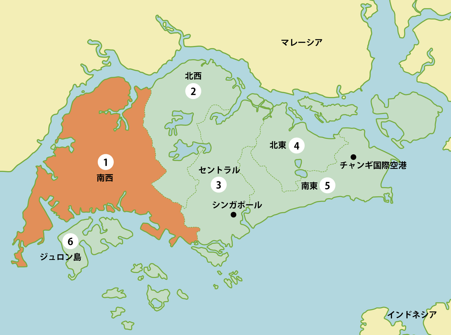 シンガポールの工業団地リスト