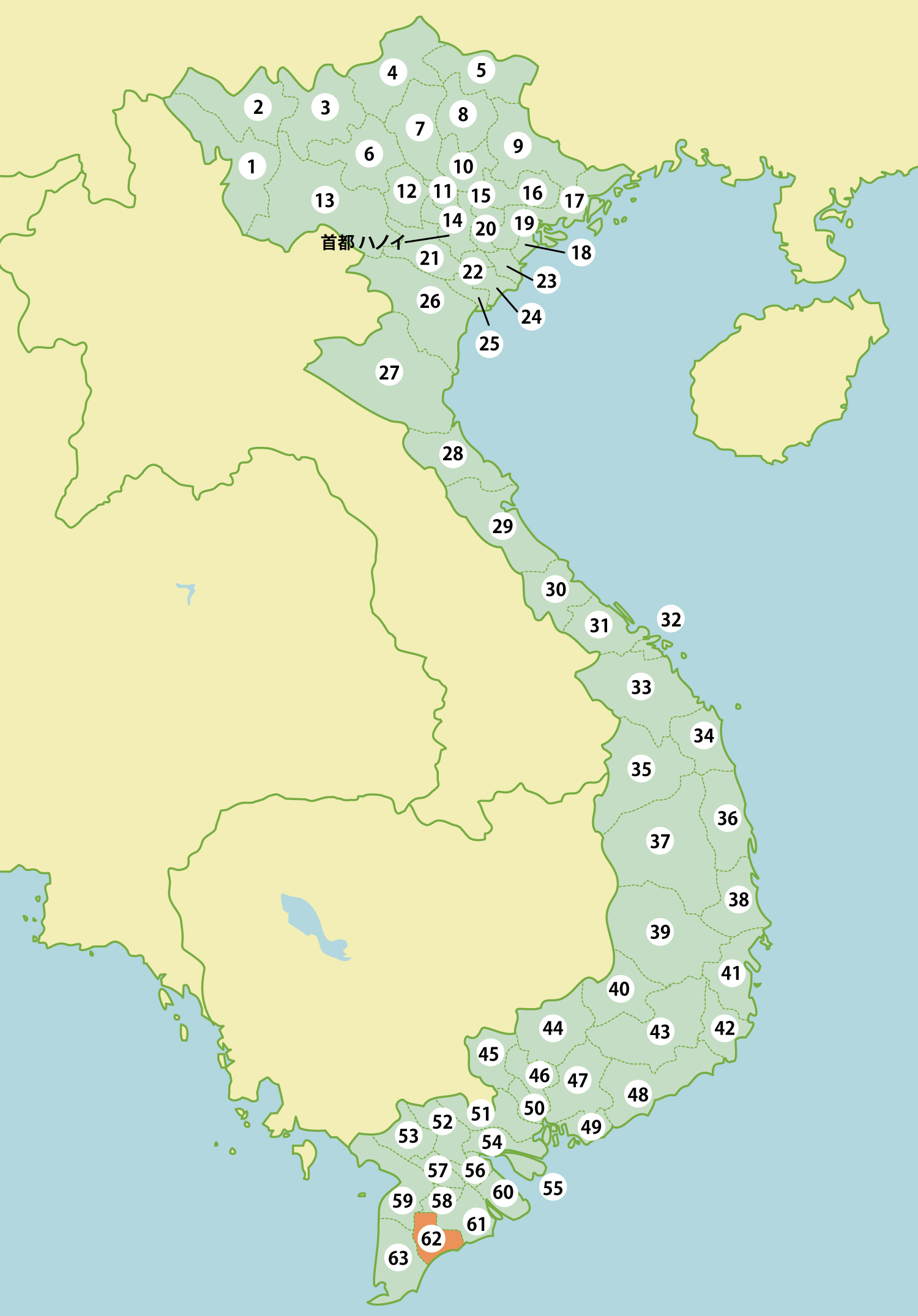 ベトナムの工業団地リスト