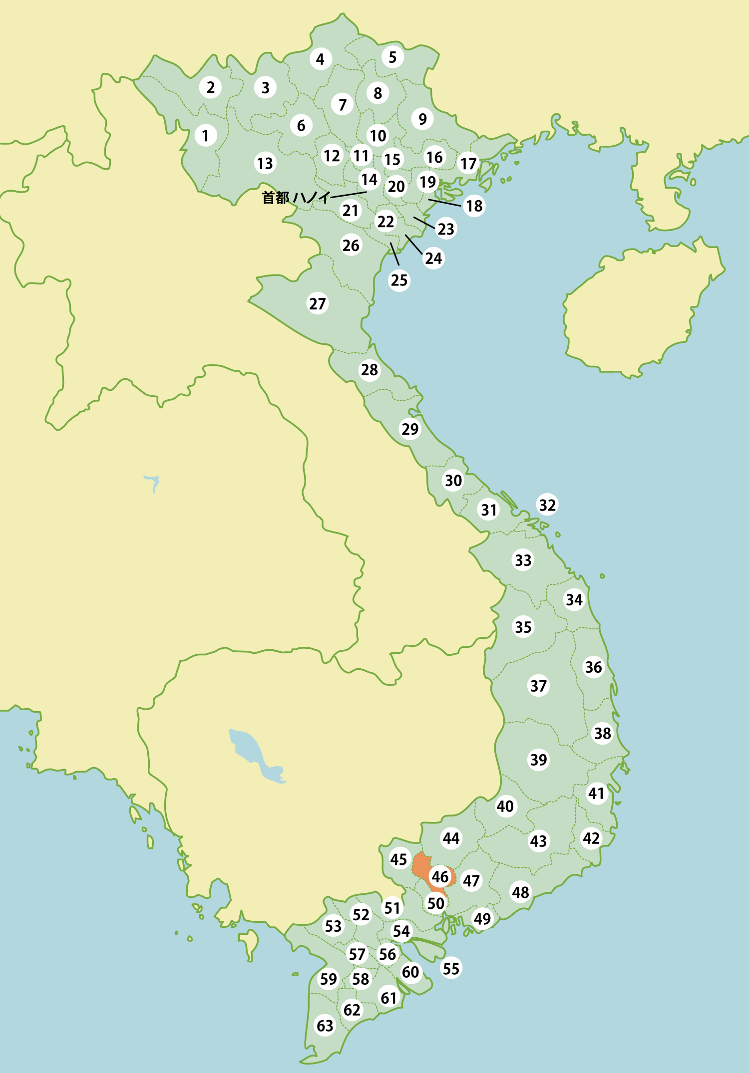 ベトナムの工業団地リスト