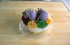ウベアイス入りのハロハロ