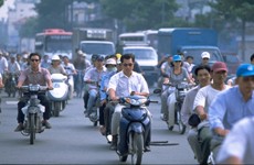 バイクが多く注意が必要
